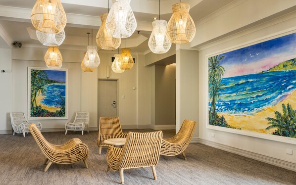 Sala de estar en el lobby