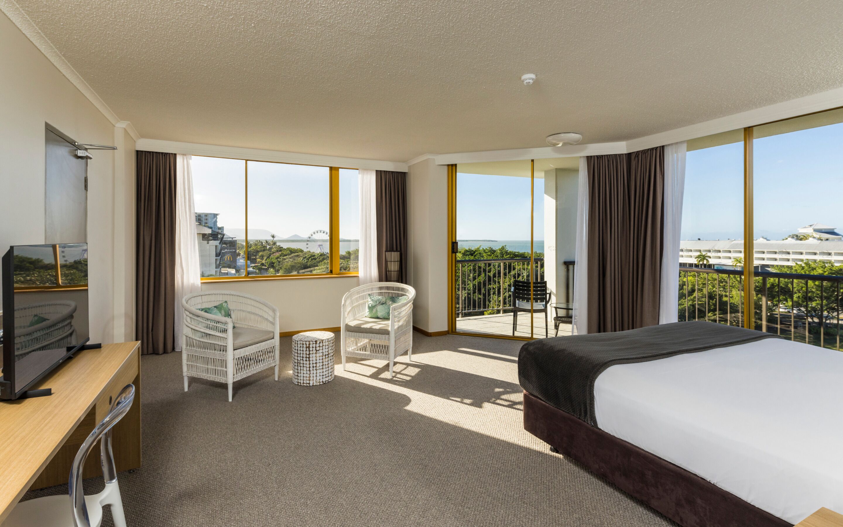 superior king balcony suite | 1 bedroom, in-room safe, blackout curtains, iron/ironing board