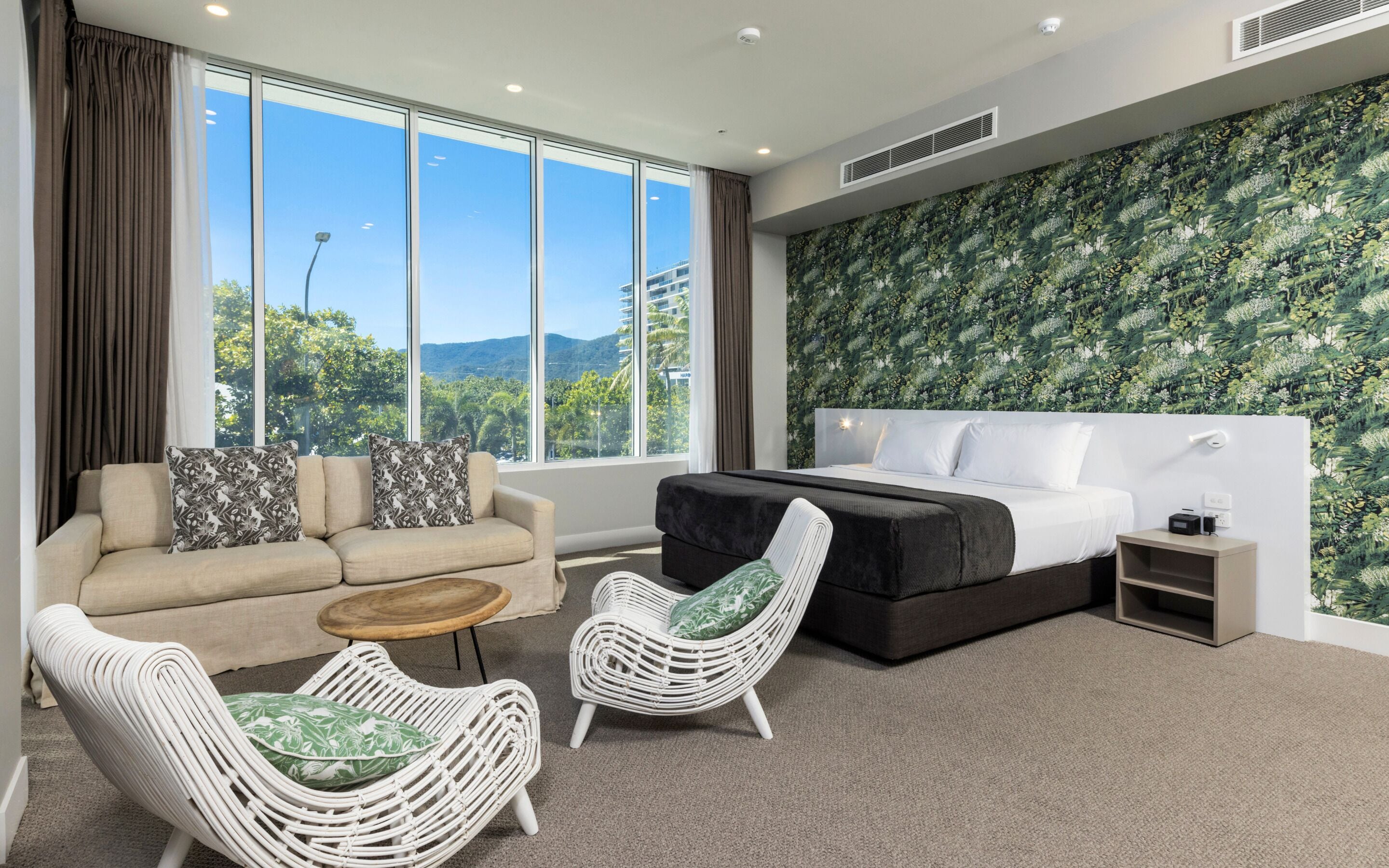 executive luxury suite | 1 bedroom, in-room safe, blackout curtains, iron/ironing board