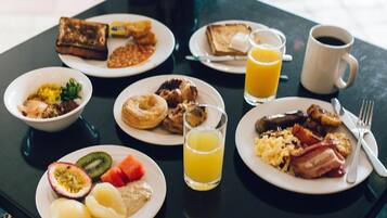 Daily buffet breakfast (AUD 25 per person)