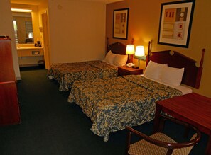 Iron/ironing board, free WiFi, alarm clocks