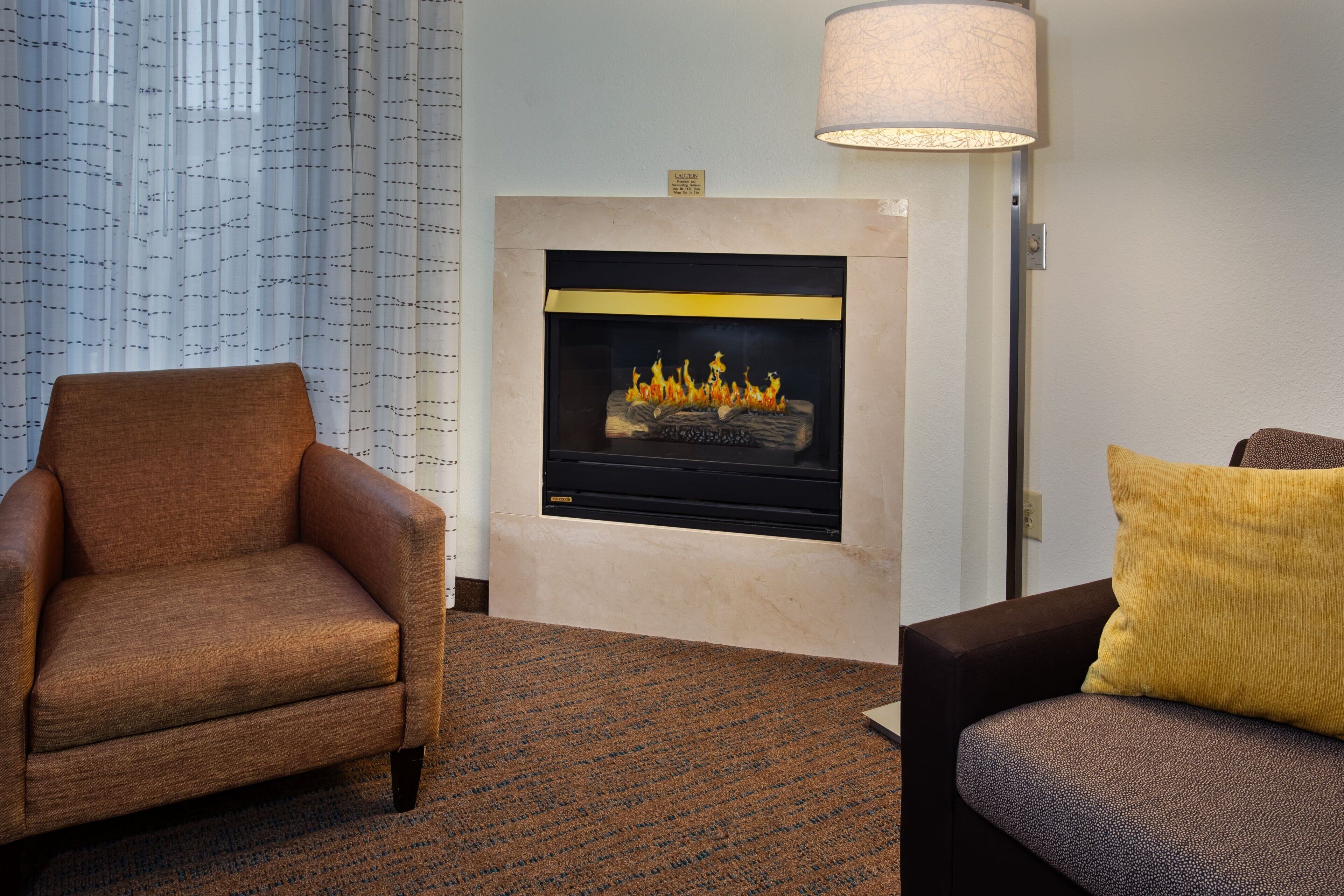 studio suite, 1 queen bed with sofa bed, fireplace | 1 bedroom, premium bedding, down duvets, pillow-top beds