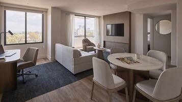 Suite, 1 Bedroom King | Down comforters, minibar, in-room safe, desk