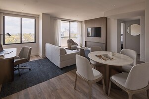 Suite, 1 Bedroom King | Down comforters, minibar, in-room safe, desk
