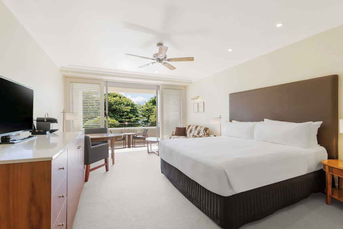 Deluxe King Room, Park View, 1 king bed with single spa bath | Minibar, in-room safe, desk, iron/ironing board
