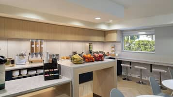 Free daily buffet breakfast