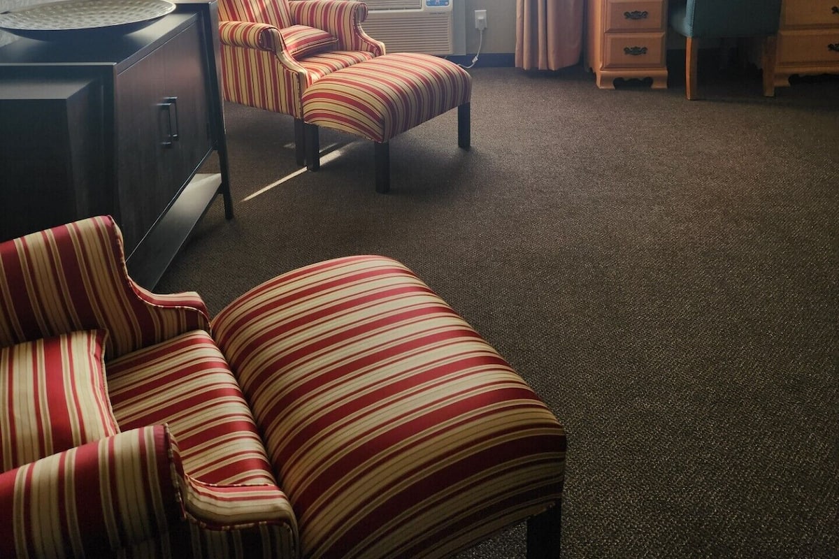 Desk, blackout curtains, iron/ironing board, free WiFi