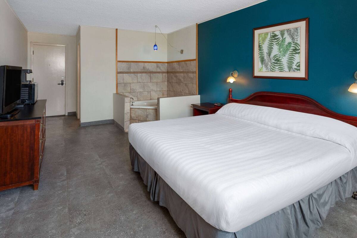 Deluxe Room, 1 King Bed, Non Smoking (Drive-Up) | Desk, blackout drapes, iron/ironing board, free WiFi