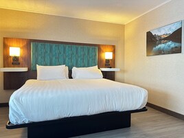 Suíte executiva, 1 cama King, para não fumantes (1 Bedroom) | Escrivaninha, cortinas blackout, ferros/tábuas de passar roupa