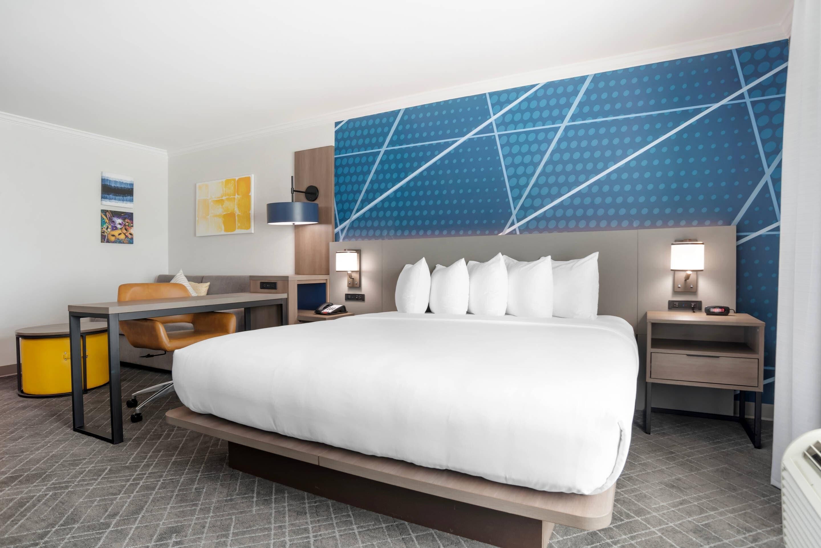 Premium bedding, down duvets, pillow-top beds, in-room safe