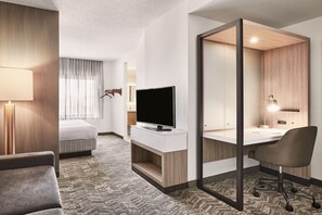 Premium bedding, desk, soundproofing, iron/ironing board