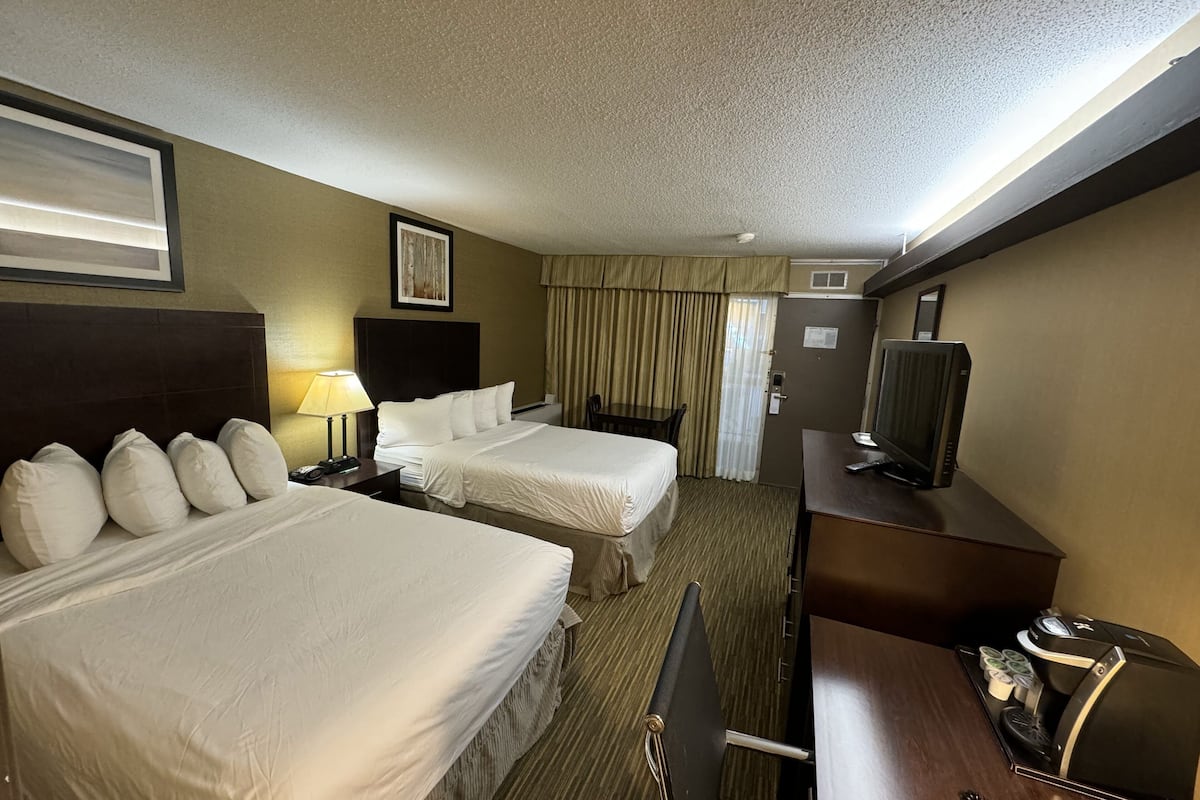 Room, 2 Double Beds, Non Smoking | Premium bedding, pillowtop beds, desk, blackout drapes