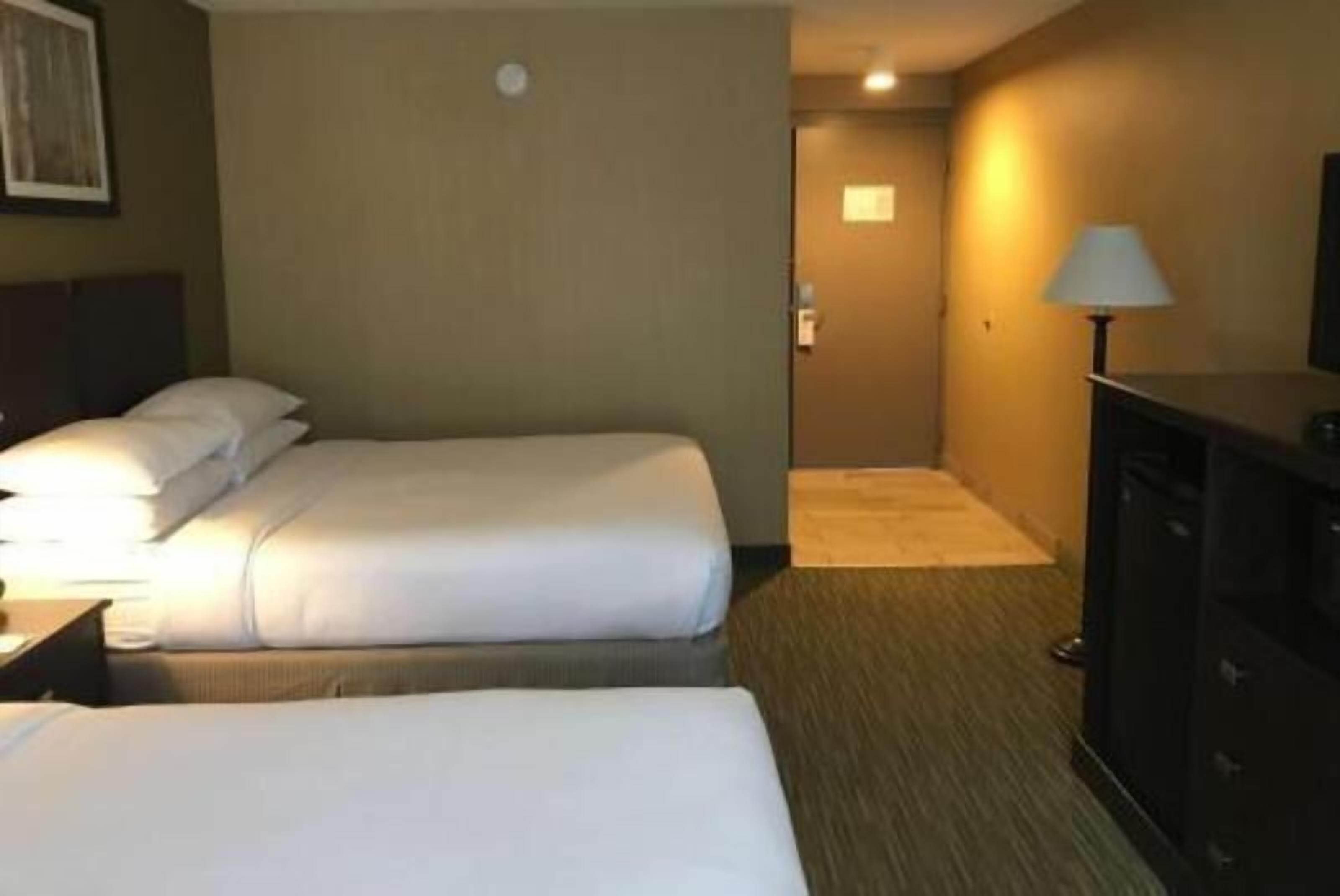 Premium bedding, pillow-top beds, desk, blackout curtains