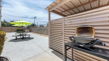 Outdoor banquet area