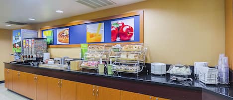 Free daily on-the-go breakfast