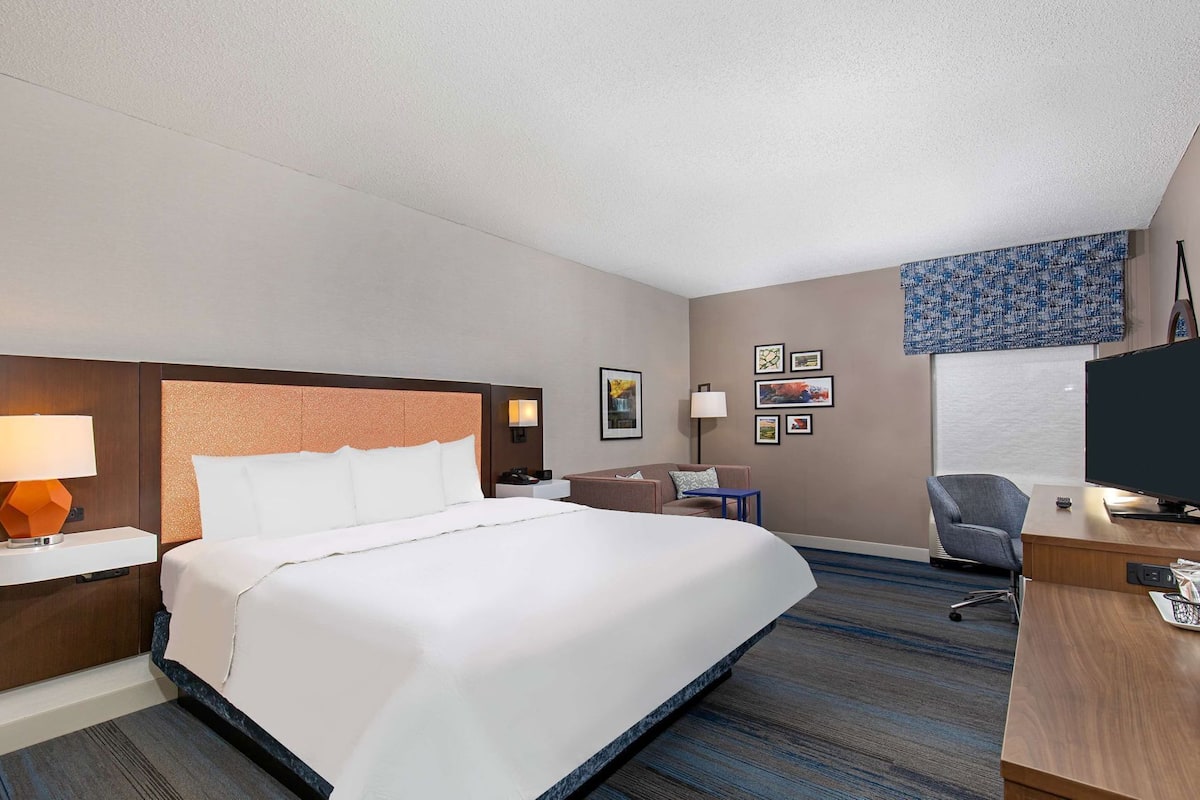 In-room safe, desk, blackout curtains, iron/ironing board