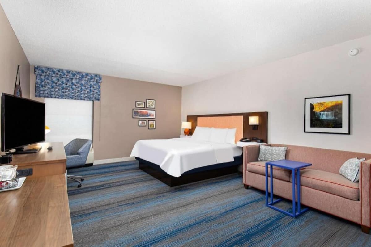 In-room safe, desk, blackout curtains, iron/ironing board