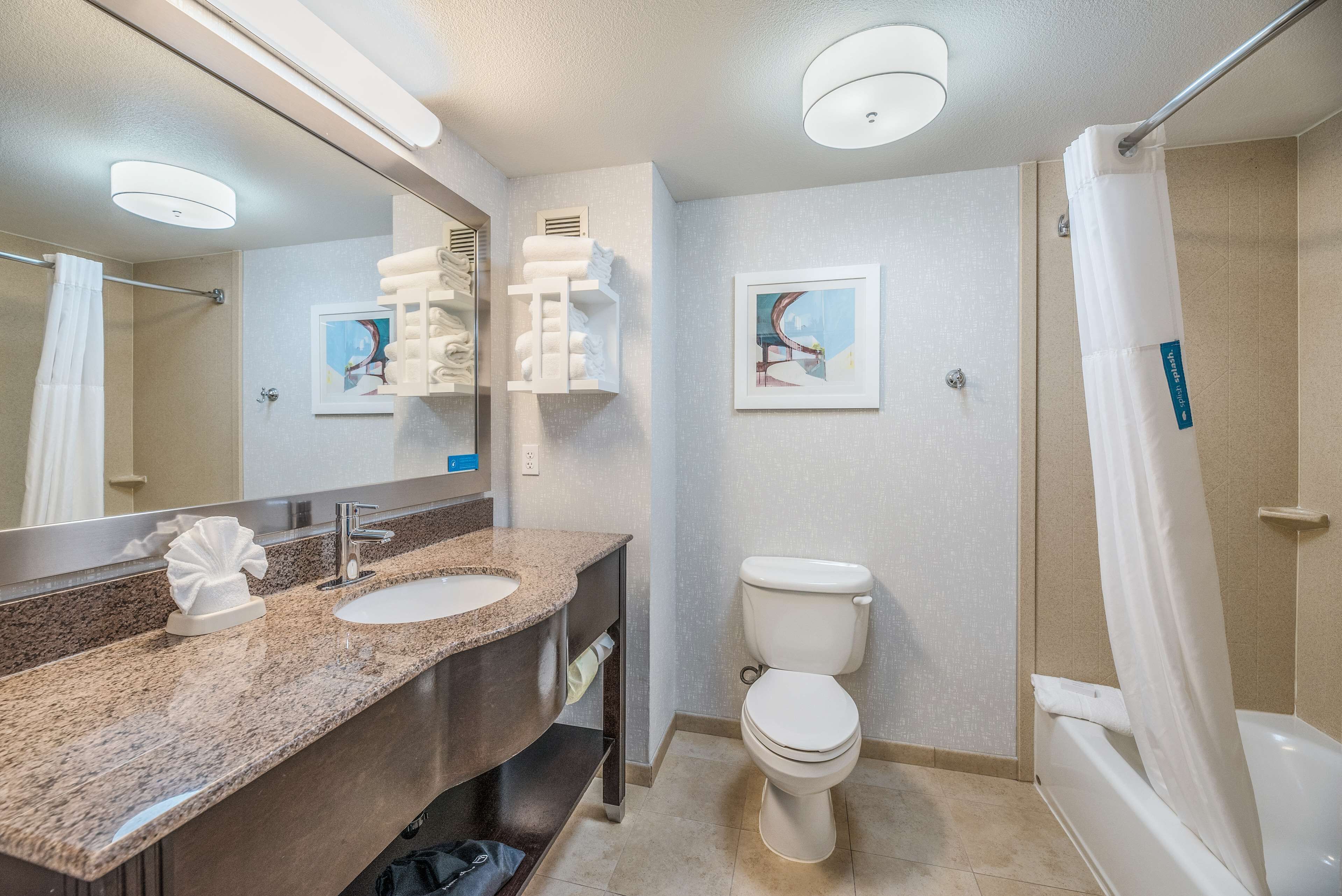 free toiletries, hair dryer, towels