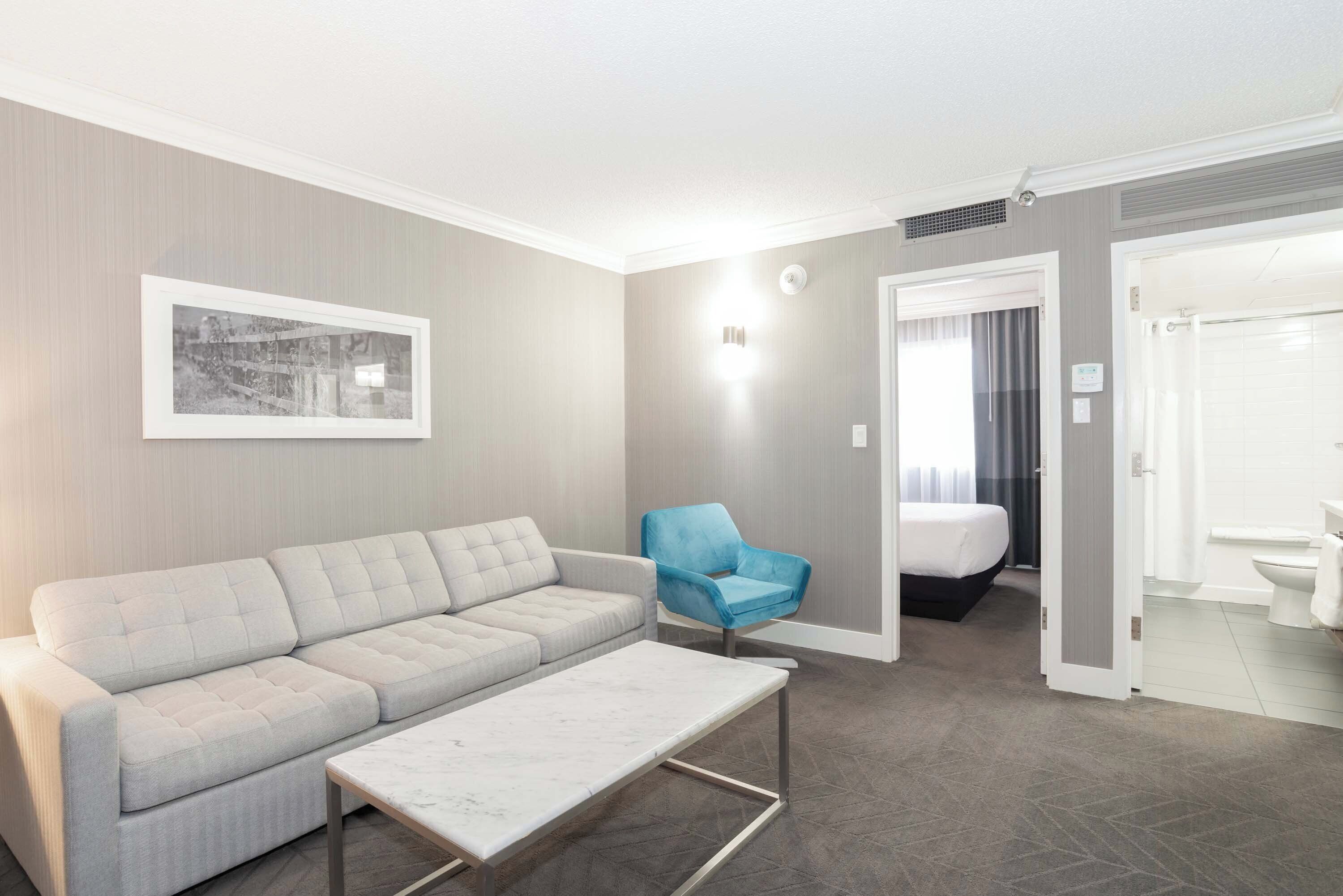 standard suite, 1 queen bed with sofa bed | hypo-allergenic bedding, in-room safe, desk, laptop workspace