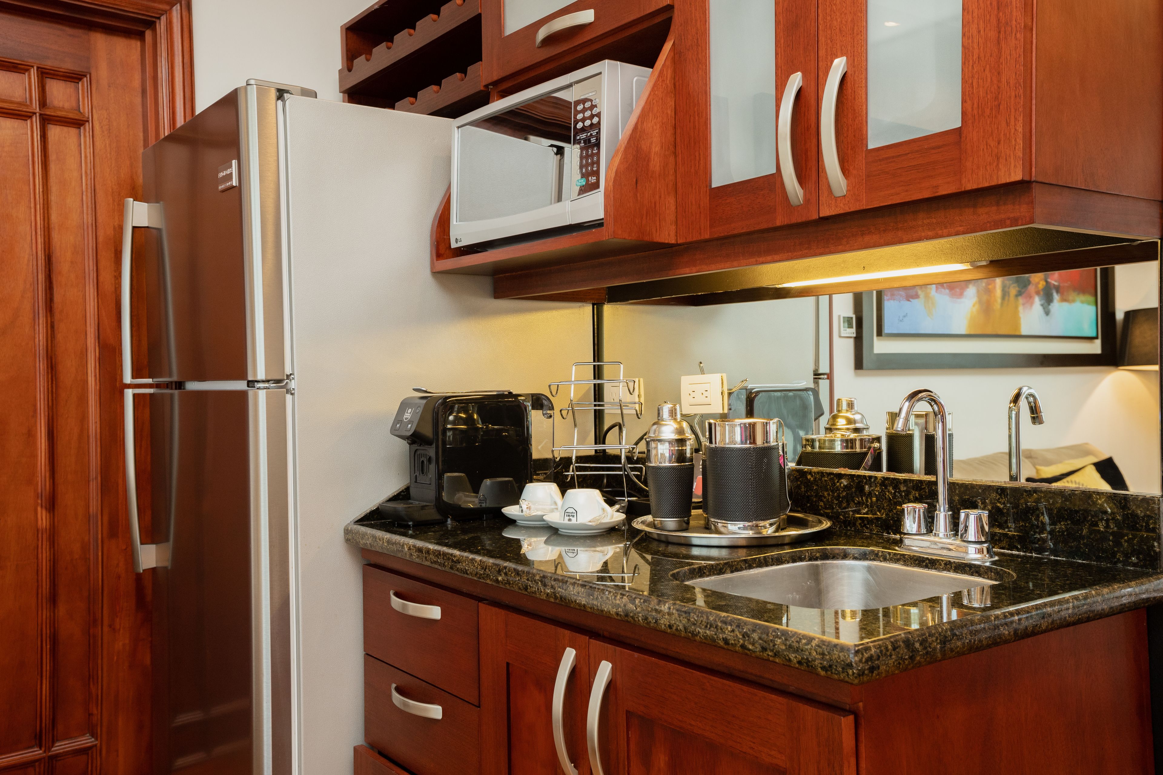 master suite | private kitchen | coffee/tea maker