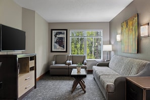 Standard Condo, 2 Bedrooms, Non Smoking, Kitchenette | Living room | LCD TV, DVD player - WorldMark Canmore - Banff (Canmore)