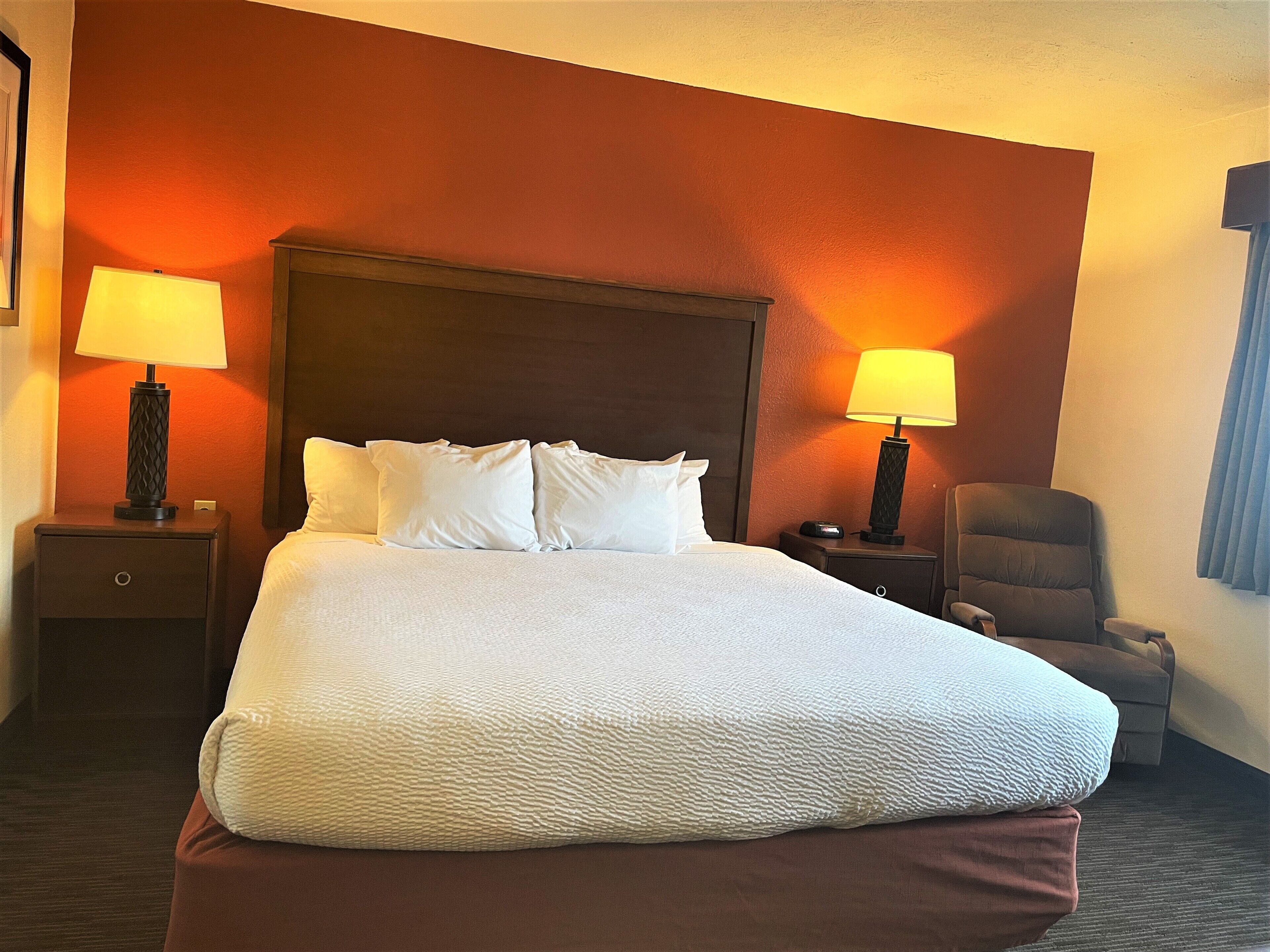 room, 1 king bed, accessible, non smoking | desk, laptop workspace, blackout curtains, iron/ironing board