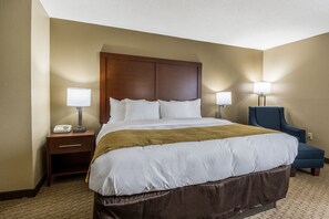 Habitación estándar, 1 cama King size, para no fumadores | Caja de seguridad en la habitación y escritorio 