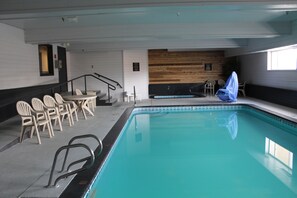 Indoor pool, open 6 AM to 10 PM, sun loungers