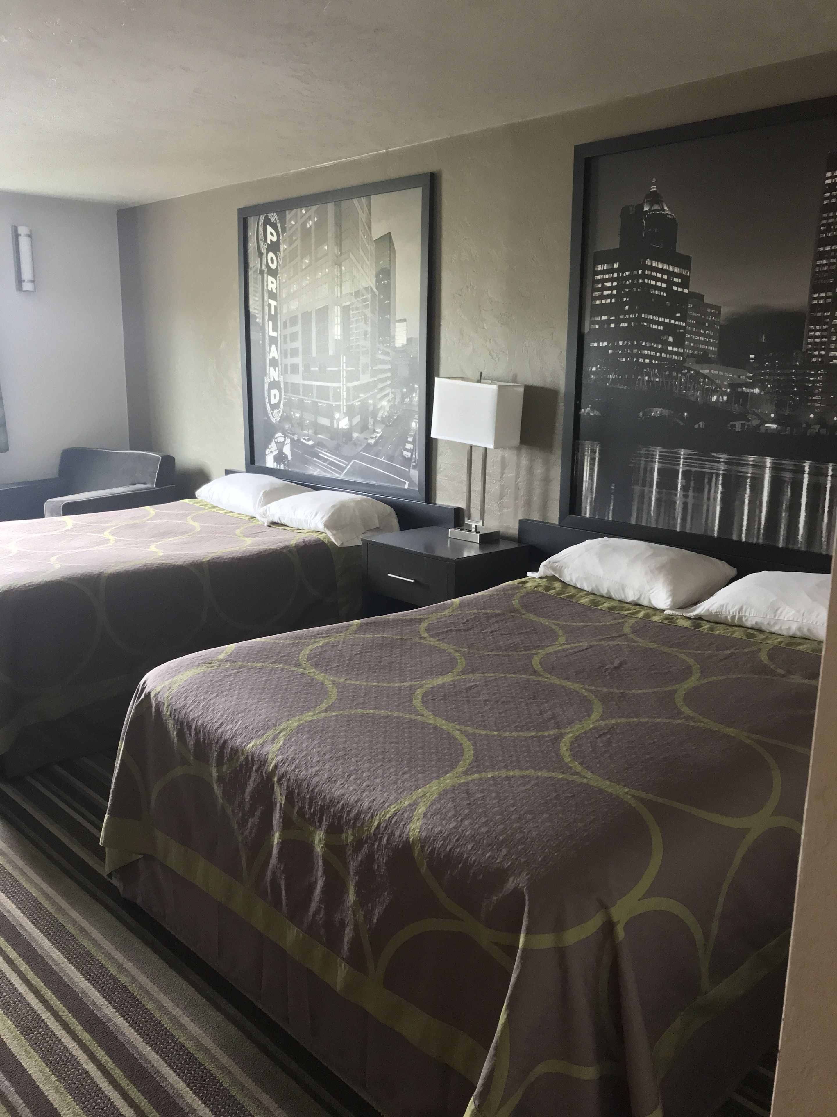 standard room, 2 queen beds, non smoking | in-room safe, desk, iron/ironing board, free cots/infant beds