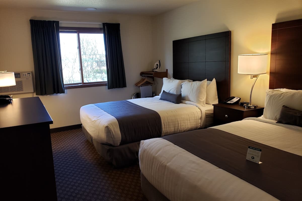 room, 2 queen beds, non smoking (accessible tub) | 1 bedroom, in-room safe, desk, laptop workspace