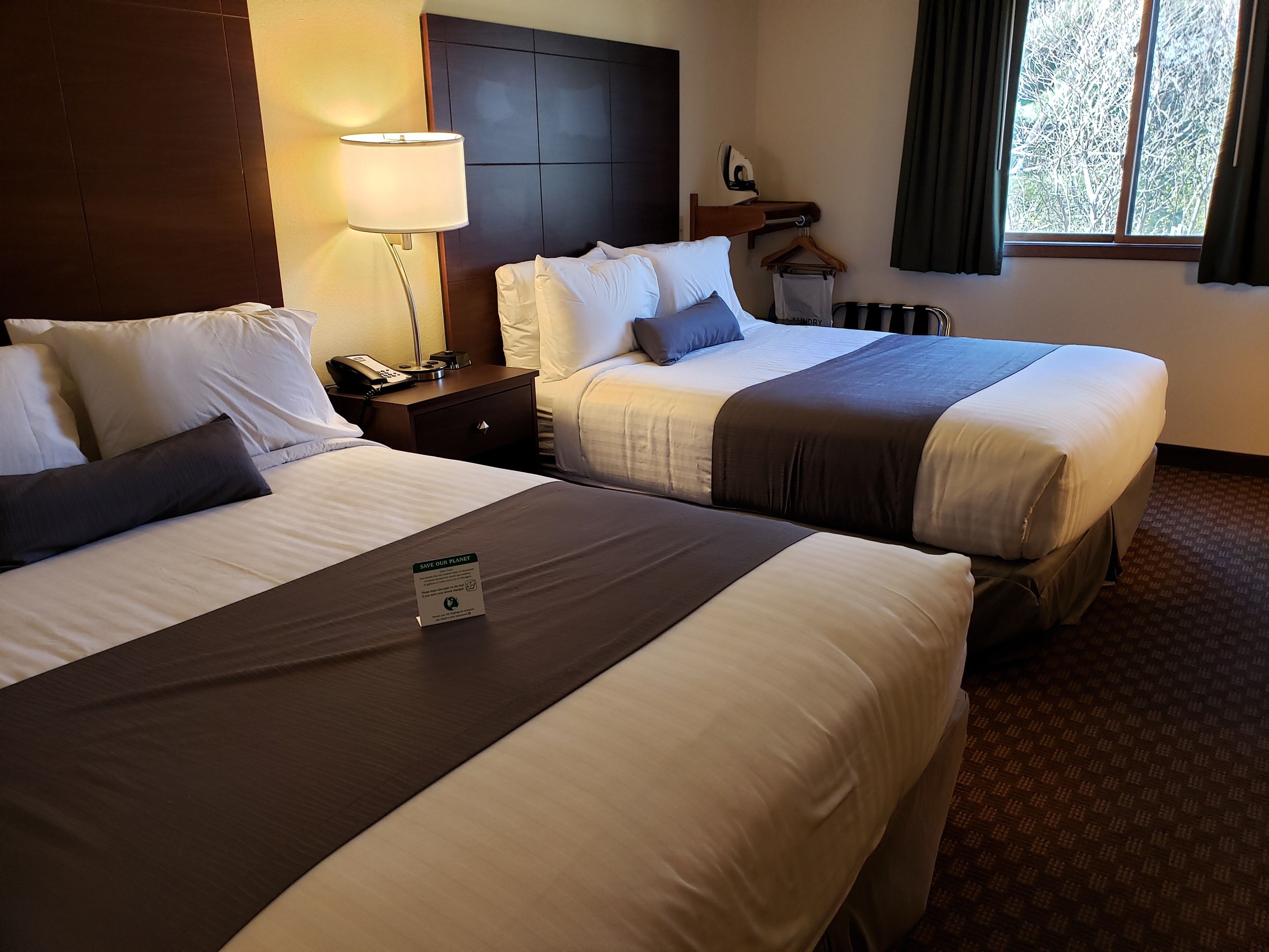 room, 2 queen beds, non smoking (accessible tub) | 1 bedroom, in-room safe, desk, laptop workspace