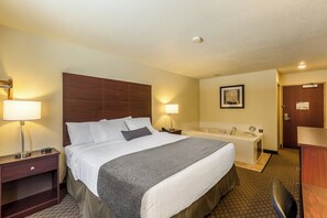 In-room safe, desk, laptop workspace, blackout curtains