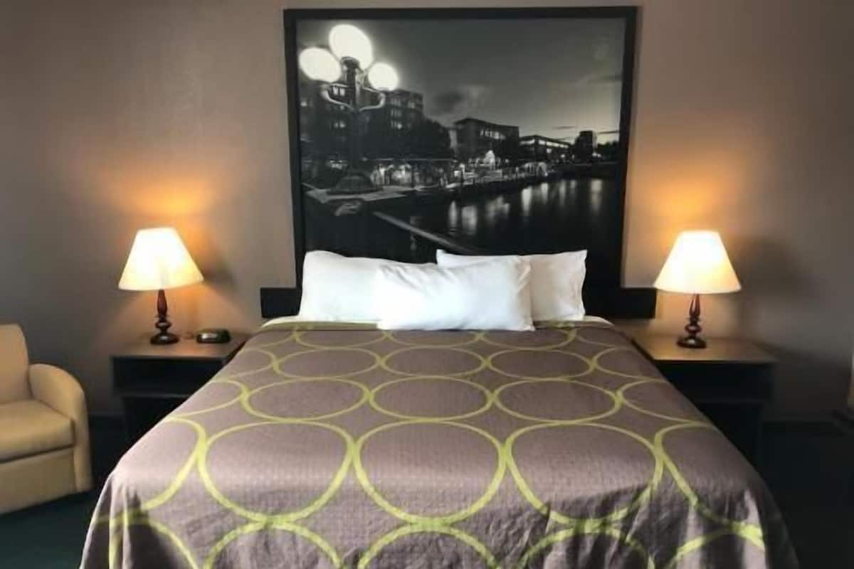 Hypo-allergenic bedding, desk, iron/ironing board, rollaway beds