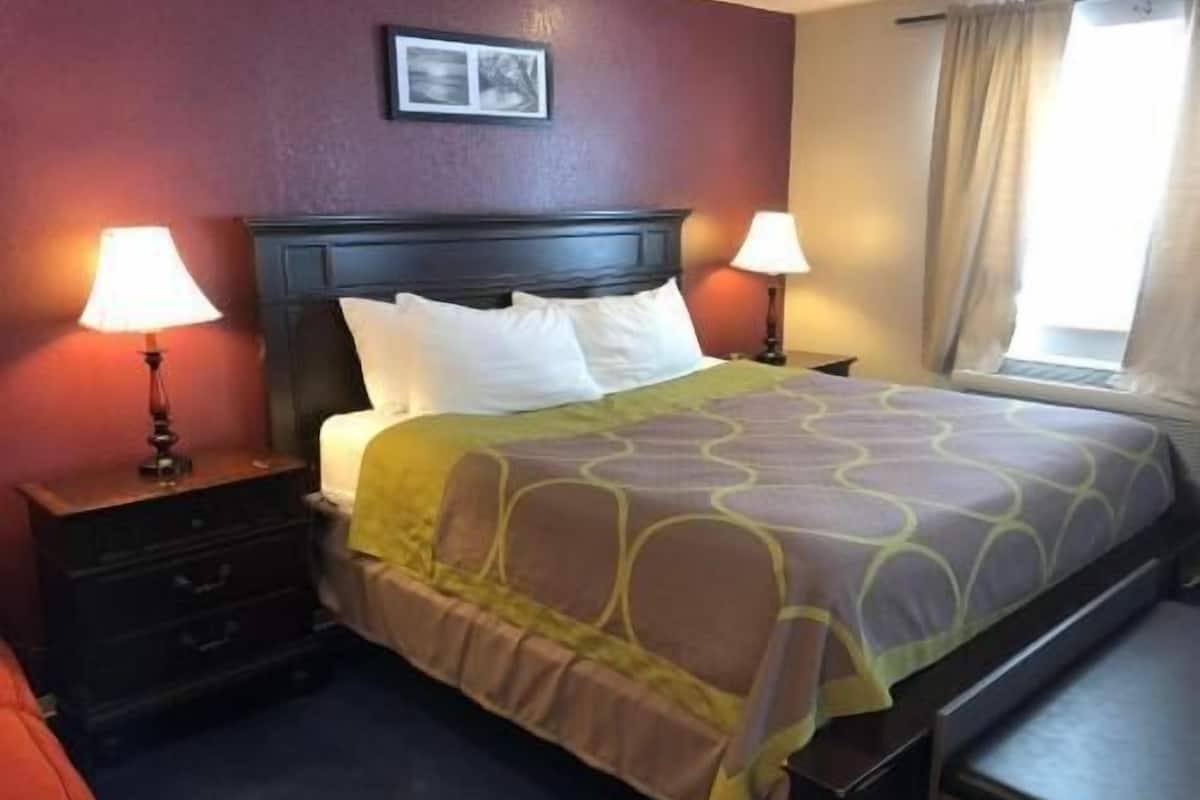 Hypo-allergenic bedding, desk, iron/ironing board, rollaway beds