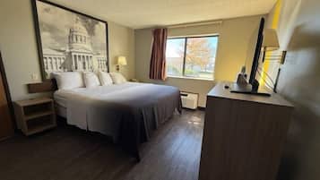 Iron/ironing board, free WiFi, bed sheets, alarm clocks