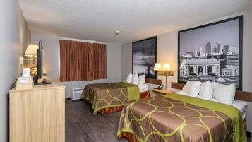 Iron/ironing board, free WiFi, bed sheets, alarm clocks