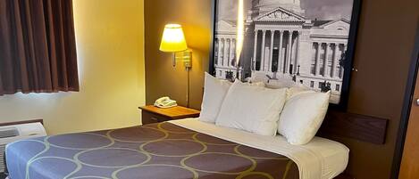 Iron/ironing board, free WiFi, bed sheets, alarm clocks