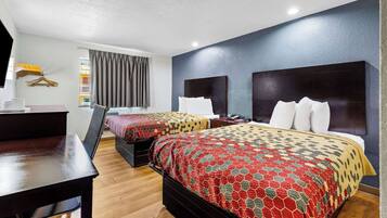 Room, 2 Queen Beds, Non Smoking | In-room safe, desk, blackout drapes, rollaway beds