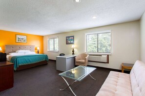 Desk, soundproofing, iron/ironing board, free cribs/infant beds