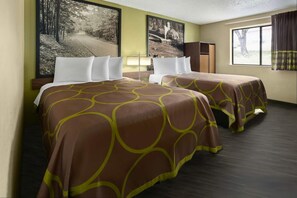 Traditional Room, 2 Queen Beds | Desk, blackout drapes, iron/ironing board, free WiFi