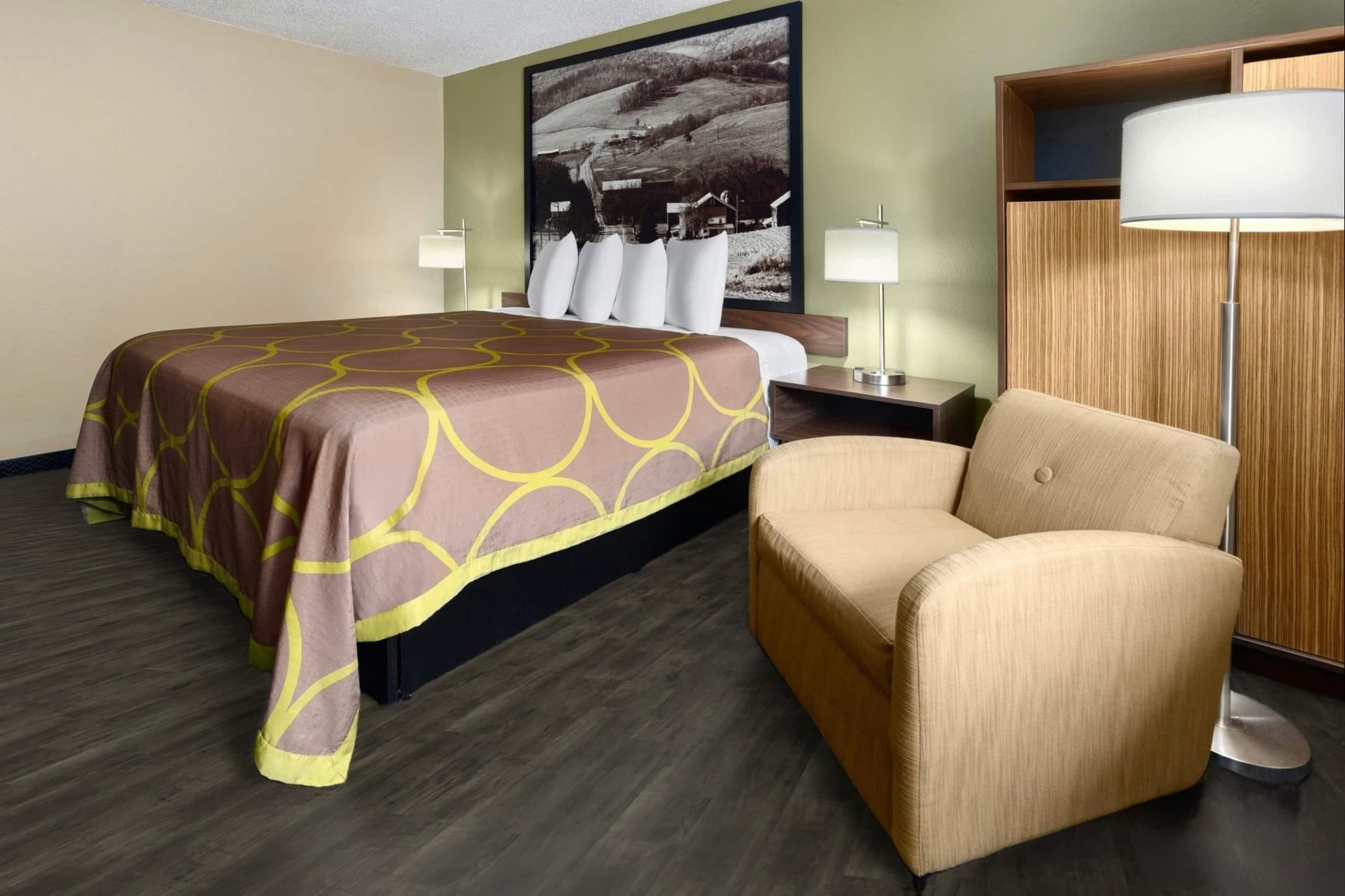 Desk, blackout curtains, iron/ironing board, free WiFi