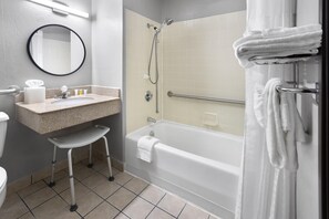 Accessible bathroom - Super 8 by Wyndham St. Clairsville OH/Wheeling WV Area (St. Clairsville)