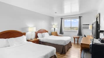 Standard Double Room, 2 Double Beds, Non Smoking | Down comforters, in-room safe, desk, laptop workspace