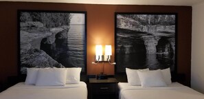 Studio Suite, 2 Queen Beds, Non Smoking | Desk, laptop workspace, iron/ironing board, rollaway beds - Super 8 by Wyndham Ashland (Ashland)