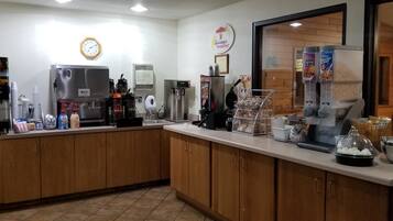 Café da manhã continental grátis todos os dias