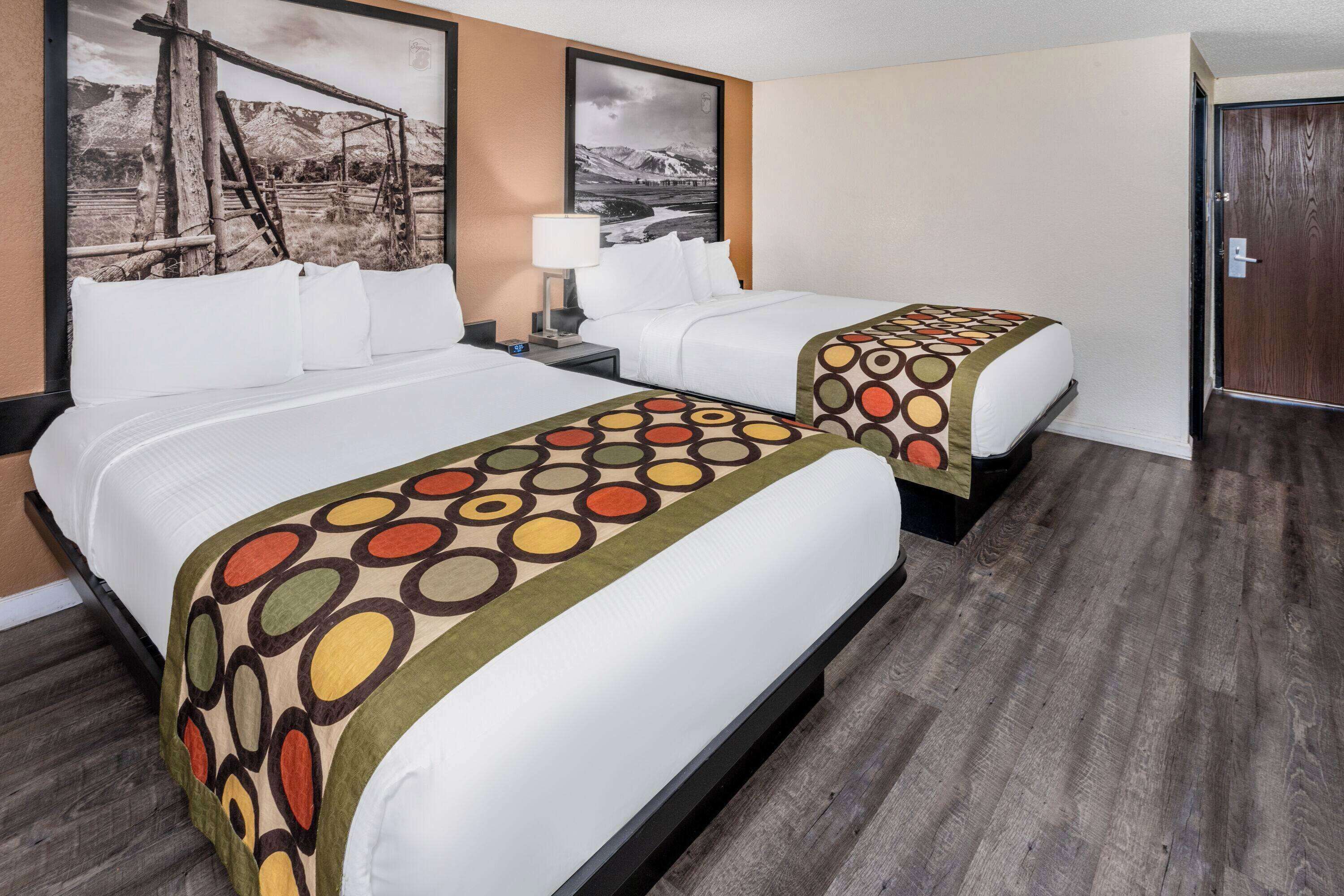 Standard Room, 2 Queen Beds | Desk, blackout drapes, free cribs/infant beds, free WiFi