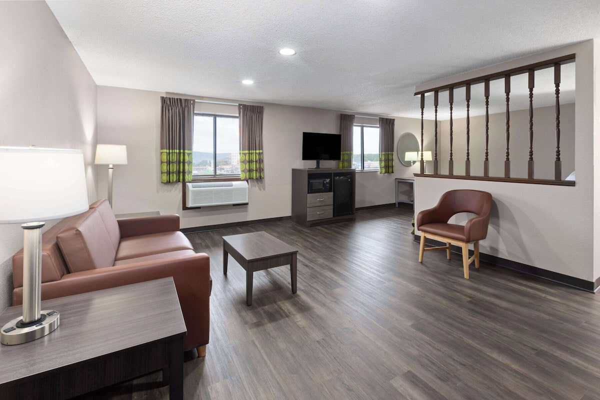In-room safe, desk, blackout curtains, iron/ironing board