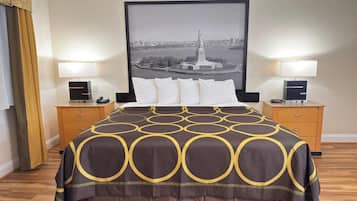 Desk, blackout drapes, iron/ironing board, rollaway beds