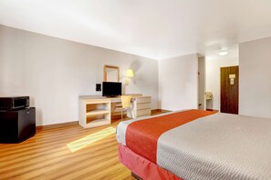 Standard Room, 1 King Bed, Smoking | Desk, laptop workspace, iron/ironing board, free WiFi