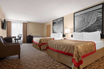 Desk, iron/ironing board, free cribs/infant beds, rollaway beds at Ramada by Wyndham Niagara Falls Near the Falls